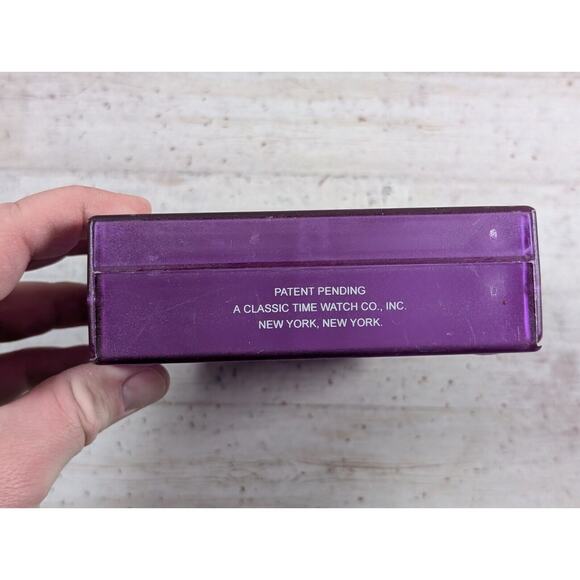 Rumours CD Holder Case Translucent Clear Purple Rigid Clamshell 10-Disk VTG Y2K - Picture 8 of 9